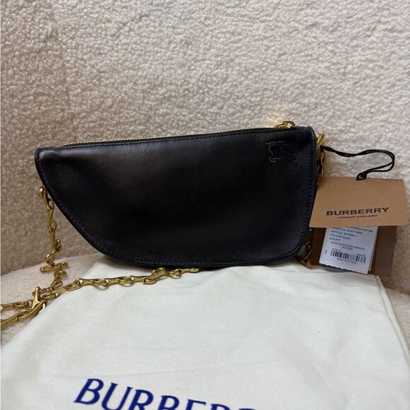 Sold-Burberry Micro Shield Sling mini bag black - Picture 6 of 11